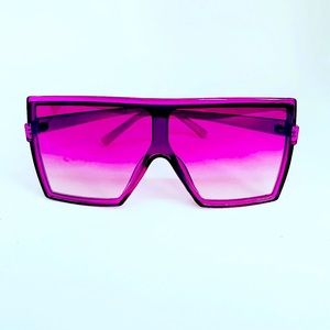 Purple Tint Square Glasses